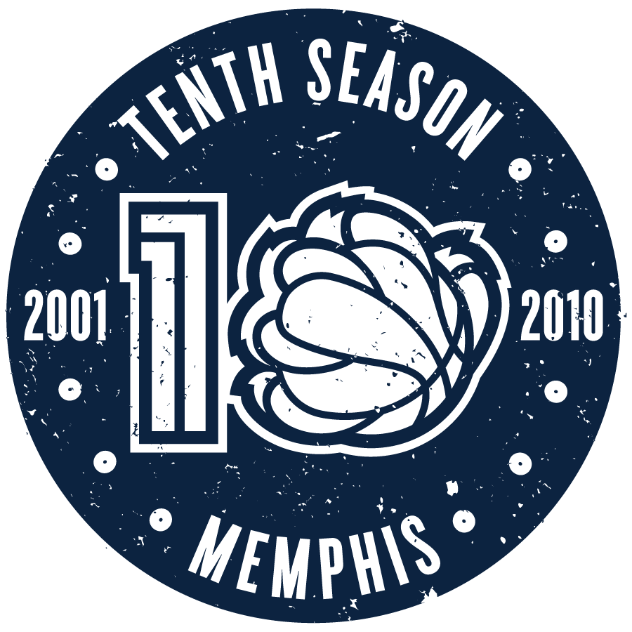 Memphis Grizzlies 2011 Anniversary Logo iron on transfers for T-shirts